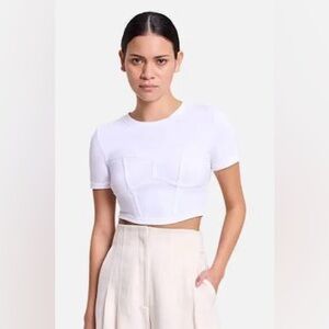 ALC White Cropped Top XS
